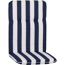 Hochlehner-Auflagen-Set 'Bali' weiß/blau 47 x 114 x 5 cm 4 Stück