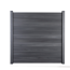 Steckzaun 'Solid' BPC steingrau 180 x 180 cm