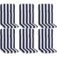 Hochlehner-Auflagenset 'Elista' weiß/blau 47 x 114 x 5 cm 6 Stück
