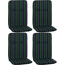 Hochlehner-Auflagen-Set 'Bali' grün/blau 47 x 114 x 5 cm 4 Stück