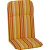 Hochlehner-Auflagenset 'Edremit' orange/weiß 47 x 114 x 5 cm 4 Stück