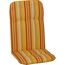 Hochlehner-Auflagenset 'Edremit' orange/weiß 47 x 114 x 5 cm 6 Stück