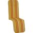 Liegestuhl-Auflage 'Edremit' orange/weiß 47 x 171 x 5 cm