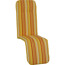 Relaxstuhl-Auflage 'Bali' orange/weiß 47 x 171 x 5 cm