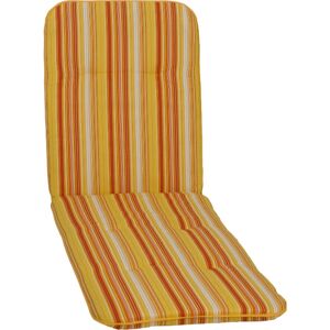 Liegen-Auflage 'Bali' orange/weiß 60 x 193 x 5 cm