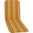 Liegen-Auflage 'Bali' orange/weiß 60 x 193 x 5 cm