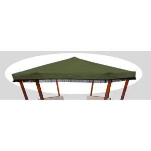 Ersatzdach für Pavillon 'Rosenheim' grün 340 x 286 cm