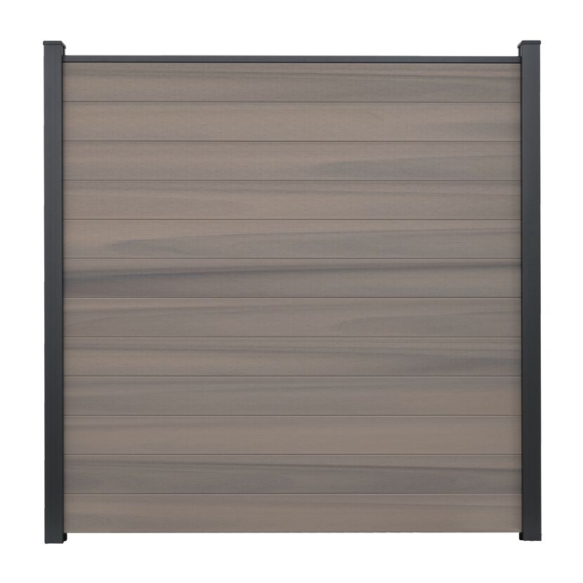 Steckzaun 'Solid' BPC braun/bi-color 180 x 180 cm