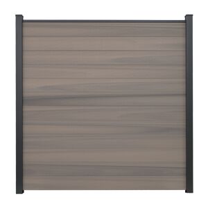 Steckzaun 'Solid' BPC braun/bi-color 180 x 180 cm