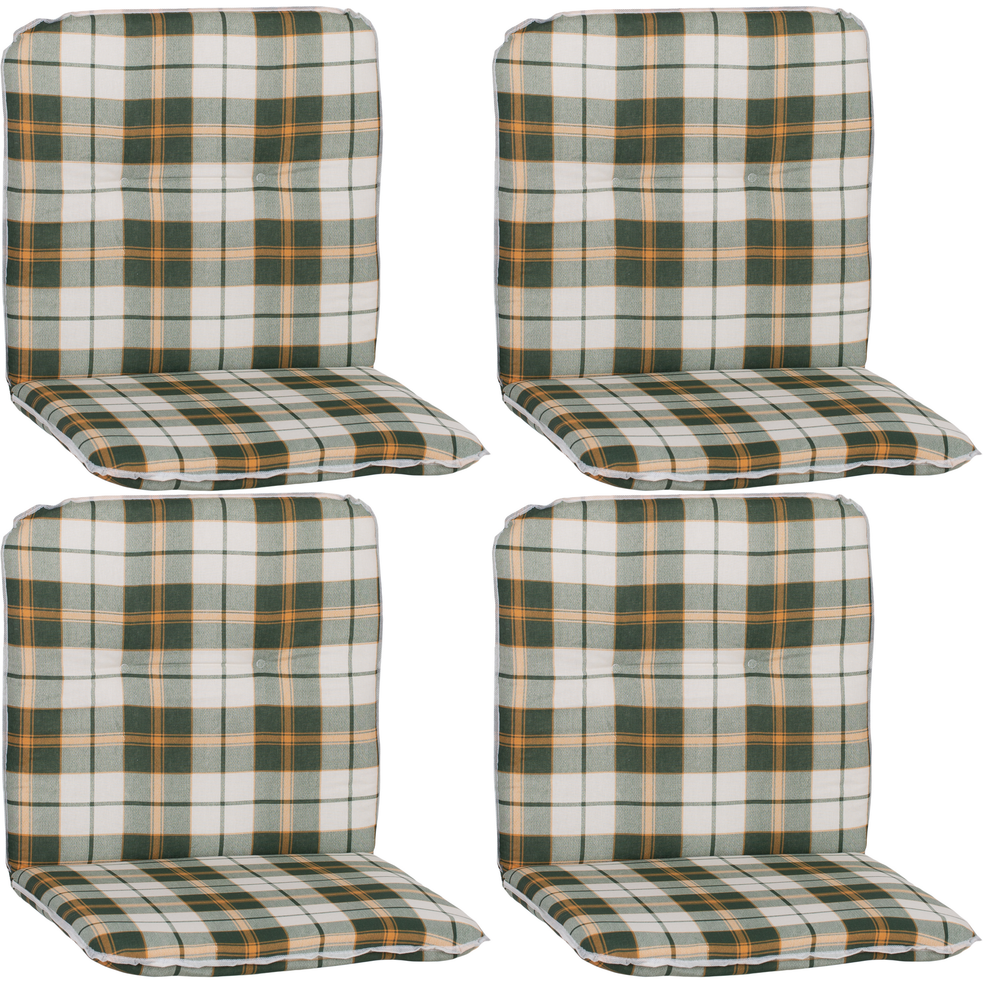 Niedriglehner-Auflagen-Set 'Bali' grün 47 x 96 x 5 cm 4 Stück