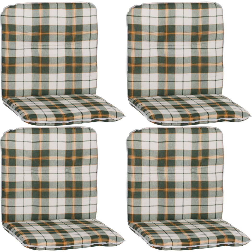 Niedriglehner-Auflagenset 'Ejina' grün 47 x 96 x 5 cm 4 Stück