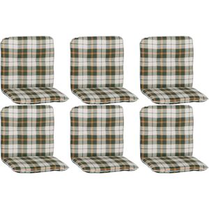 Niedriglehner-Auflagen-Set 'Bali' grün 47 x 96 x 5 cm 6 Stück