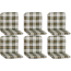 Niedriglehner-Auflagen-Set 'Bali' grün 47 x 96 x 5 cm 6 Stück
