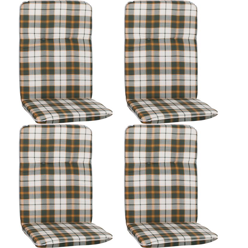 Hochlehner-Auflagenset 'Ejina' grün 47 x 114 x 5 cm 4 Stück