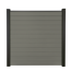 Steckzaun 'Solid' BPC grau 180 x 180 cm
