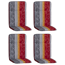 Hochlehner-Auflagen-Set 'Bali' bordeaux/grau 47 x 114 x 5 cm 4 Stück
