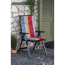 Hochlehner-Auflagen-Set 'Bali' bordeaux/grau 47 x 114 x 5 cm 6 Stück
