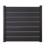 Steckzaun 'Solid Grande Premium' BPC/Aluminium anthrazitgrau/silber 180 x 180 cm