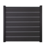 Steckzaun 'Solid Grande Premium' BPC/Aluminium anthrazitgrau/silber 180 x 180 cm
