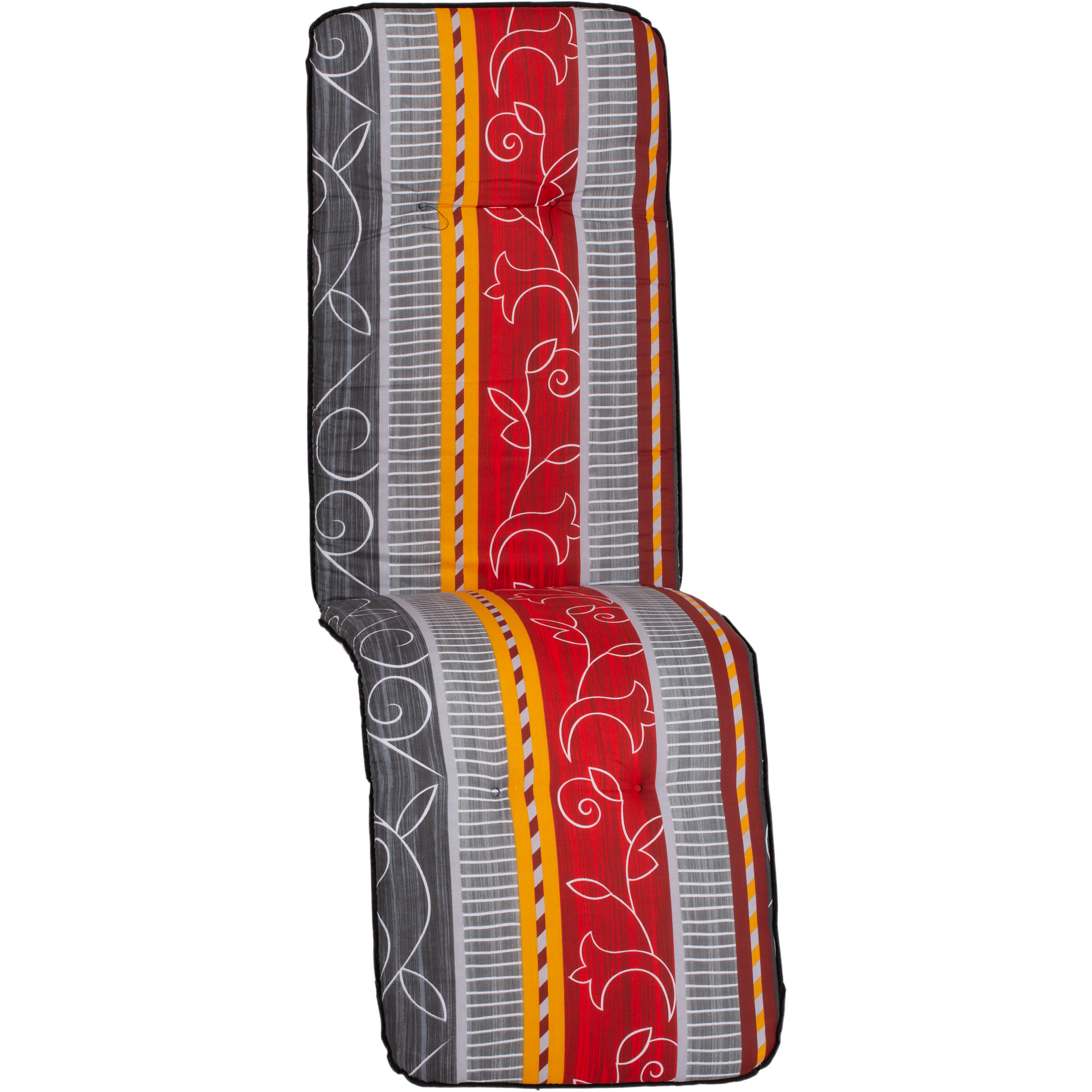Relaxstuhl-Auflage 'Bali' bordeaux/grau 47 x 171 x 5 cm
