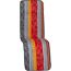 Liegestuhl-Auflage 'Elmira' bordeaux/grau 47 x 171 x 5 cm