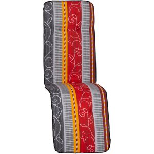 Relaxstuhl-Auflage 'Bali' bordeaux/grau 47 x 171 x 5 cm