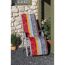 Liegestuhl-Auflage 'Elmira' bordeaux/grau 47 x 171 x 5 cm