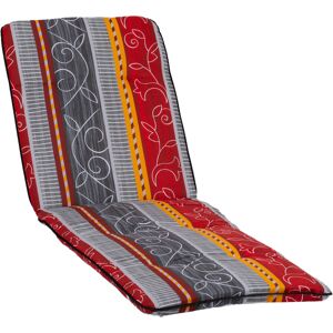Liegen-Auflage 'Bali' bordeaux/grau 60 x 193 x 5 cm