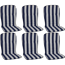 Hochlehner-Auflagen-Set 'Monos' weiß/blau 44 x 96 x 4 cm 6 Stück