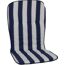 Hochlehner-Auflagenset 'Mono' weiß/blau 44 x 96 x 4 cm 6 Stück