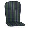 Hochlehner-Auflagenset 'Mono' grün/blau 44 x 96 x 4 cm 6 Stück