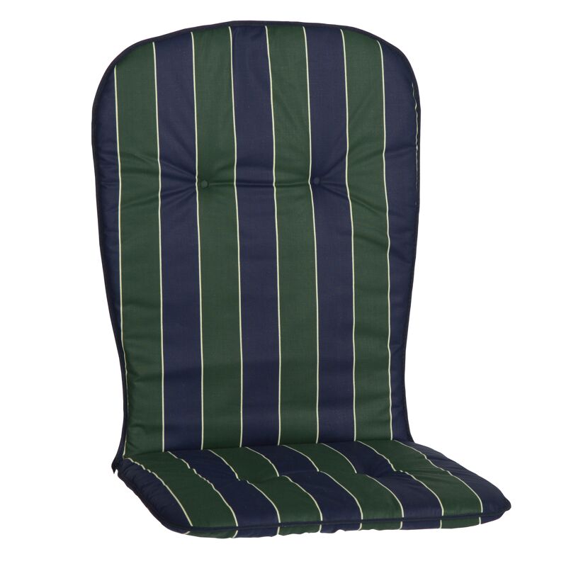 Hochlehner-Auflagenset 'Mono' grün/blau 44 x 96 x 4 cm 6 Stück