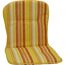 Niedriglehner-Auflagenset 'Mono' orange/weiß 44 x 80 x 4 cm 6 Stück