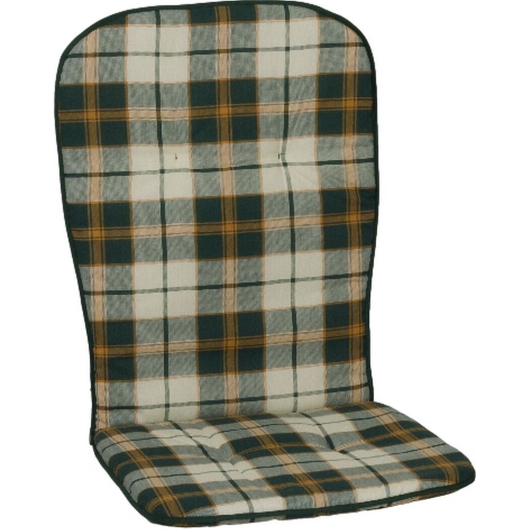 Hochlehner-Auflagenset 'Mono' grün 44 x 96 x 4 cm 6 Stück
