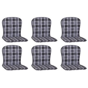 Niedriglehner-Auflagen-Set 'Monos' grau 44 x 80 x 4 cm 6 Stück