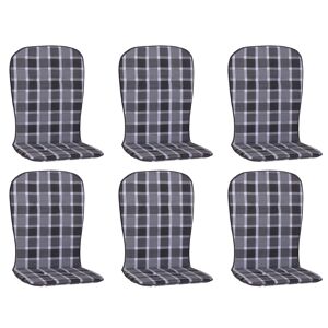 Hochlehner-Auflagen-Set 'Monos' grau 44 x 96 x 4 cm 6 Stück