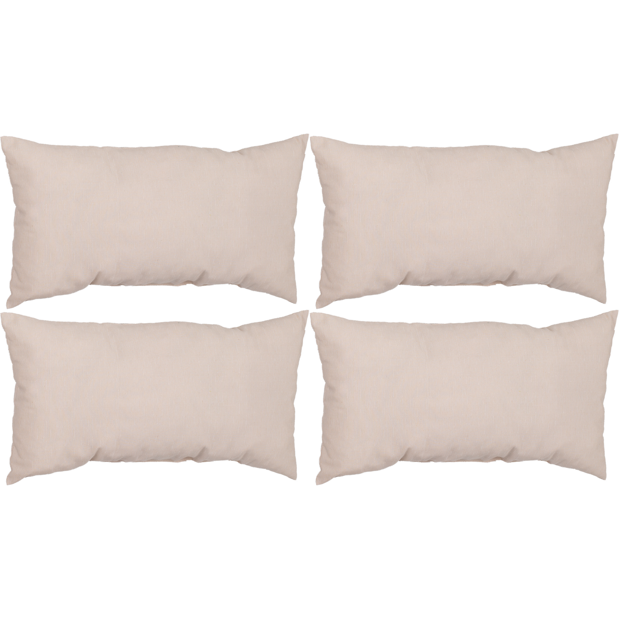Rückenkissen beige 30 x 60 x 11 cm 6 Stück