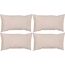 Rückenkissenset beige 30 x 60 x 11 cm 6 Stück