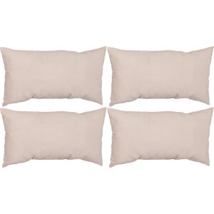 Rückenkissen beige 30 x 60 x 11 cm 6 Stück