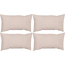 Rückenkissen beige 30 x 60 x 11 cm 6 Stück