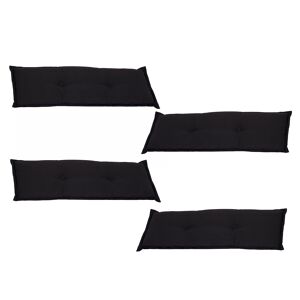 Bankauflagenset anthrazit 120 x 45 x 7 cm 4 Stück