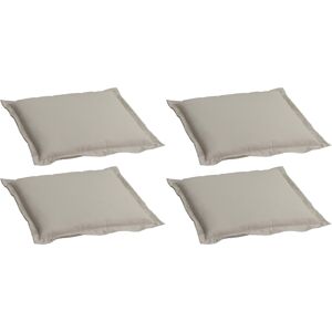 Bankauflagen-Set beige 46 x 49 x 6 cm 4 Stück