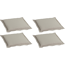 Bankauflagen-Set beige 46 x 49 x 6 cm 4 Stück