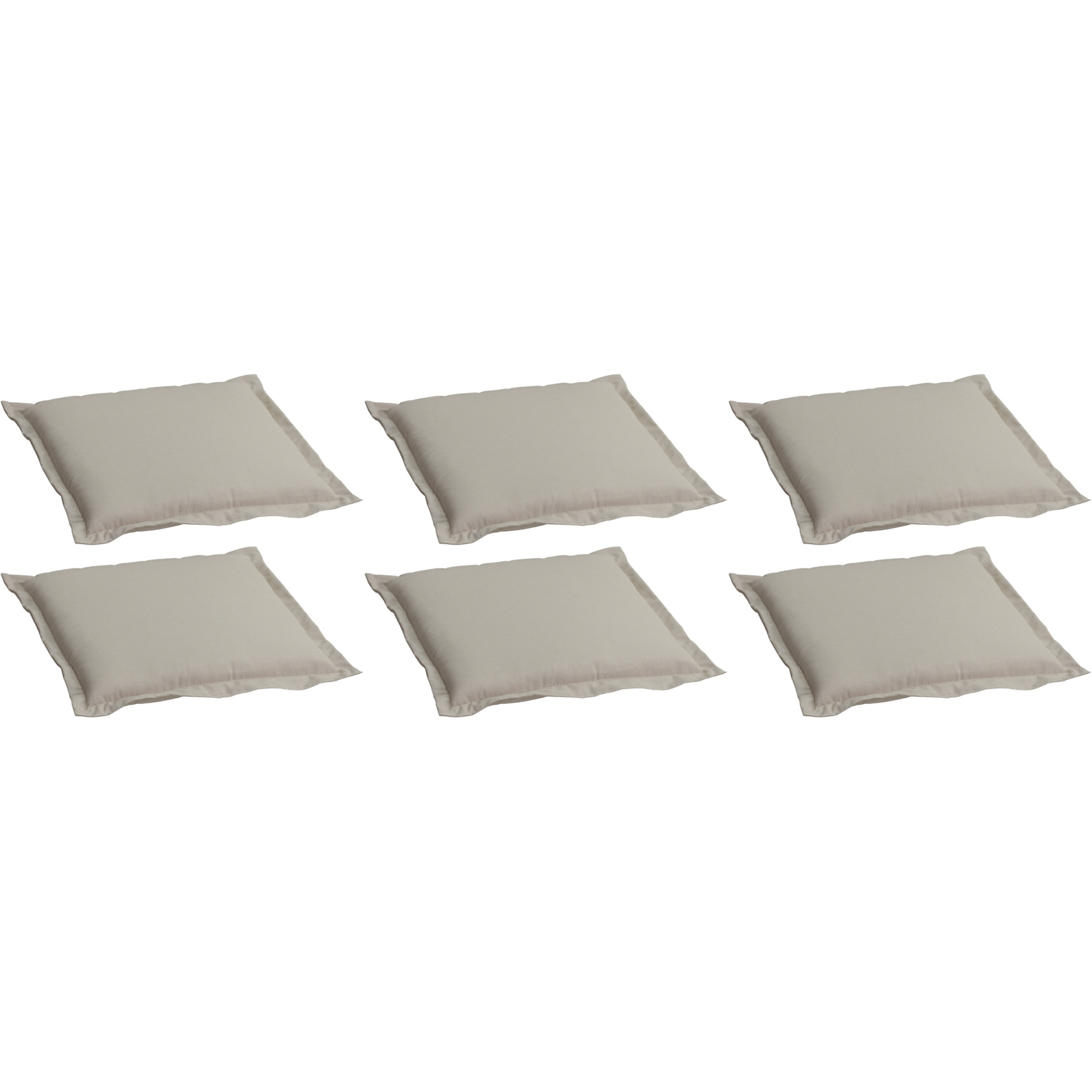 Bankauflagen-Set beige 46 x 49 x 6 cm 4 Stück