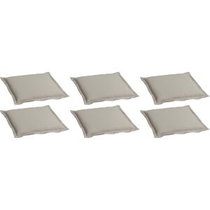 Bankauflagen-Set beige 46 x 49 x 6 cm 4 Stück