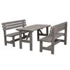 Gartenmöbel-Set mit zwei Bänken und einem Tisch