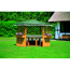 Pavillon 'Marburg' Holz grün inklusive Möbel 309 x 211 x 309 cm