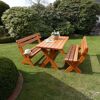 Gartenmöbelset 'Landsberg' für 4 Personen Holz
