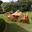 Gartenmöbel-Set 'Landsberg' Holz braun 3-teilig
