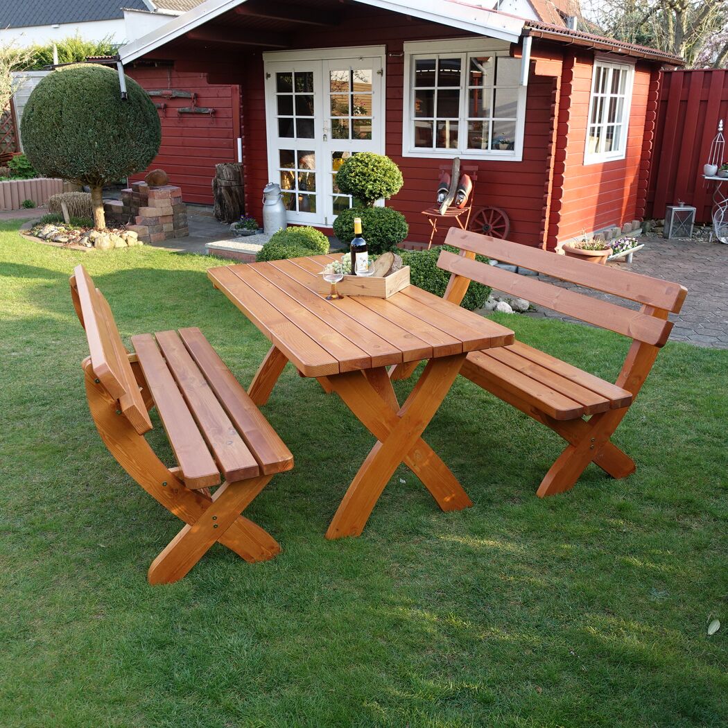 Gartenmöbelset 'Landsberg' für 4 Personen Holz